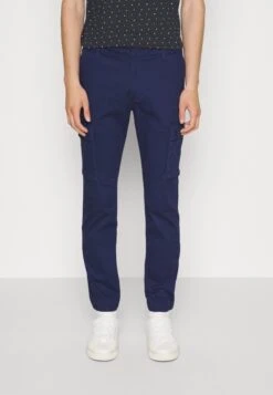 Pier One Pantalones Cargo - Dark Blue