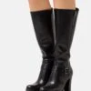 Pier One Leather- Botas De Tacón - Black -Pier One Tienda 10a0ad900540424489fa511dcaf51962