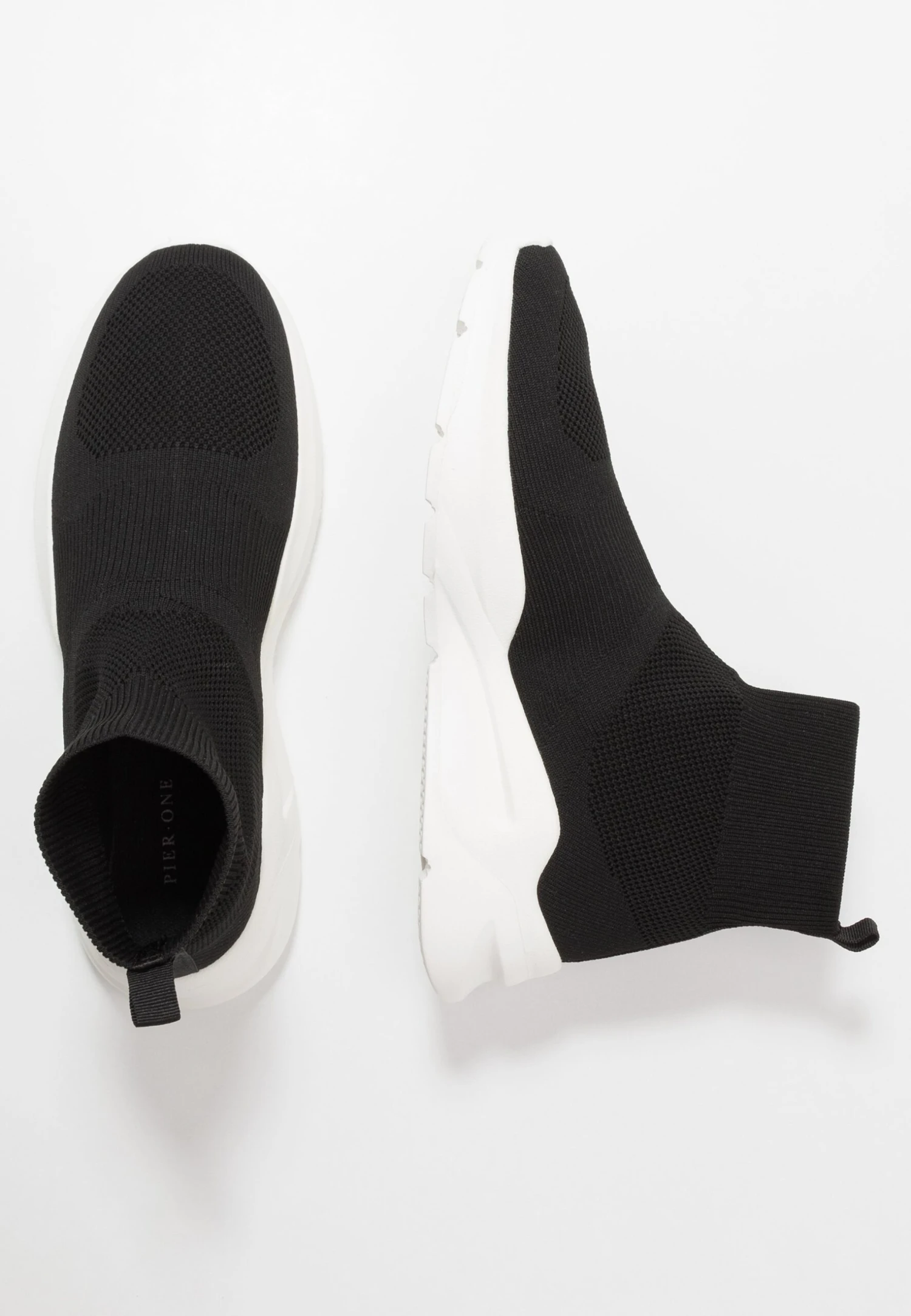 Pier One Zapatillas Altas - Black/White 4 Pier One Zapatillas Altas - Black/White - Imagen 2