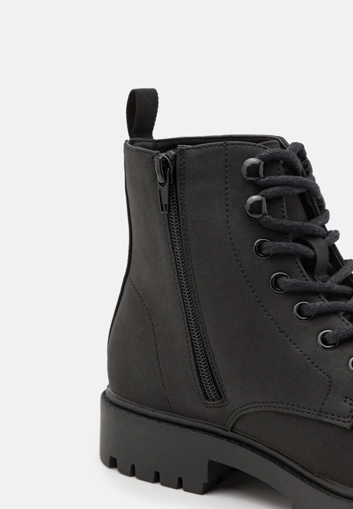 Pier One Unisex - Botines Con Cordones - Black 8 Pier One Unisex - Botines Con Cordones - Black - Imagen 6