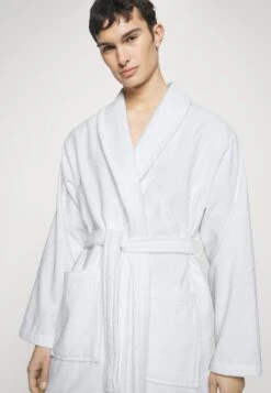 Pier One Shawl Towel Bathrobe - Albornoz - White -Pier One Tienda 1750537fe5284a27957b17c8aded1f98
