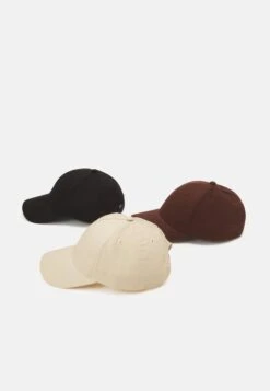 Pier One Unisex 3 Pack - Gorra - Black/Dark Brown/Beige -Pier One Tienda 322c39d131ac488ea8bb229f1824c6e8