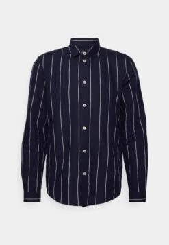 Pier One Linen Mix Stripe - Camisa - Dark Blue 12 Pier One Linen Mix Stripe - Camisa - Dark Blue -Pier One Tienda 3d79b1d40258406cbf02f1c2d4668403