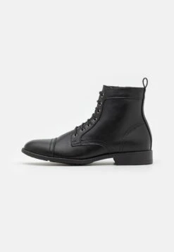 Pier One Botines Con Cordones - Black