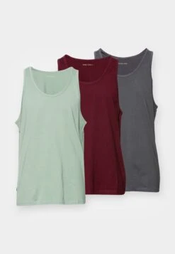 Pier One 3 Pack - Top - Dark Grey / Green / Bordeaux -Pier One Tienda 48ad2e9583ca42fe9a36b13269cd9624