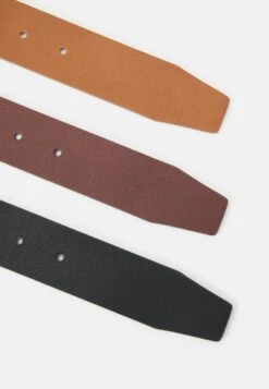 Pier One 3 Pack Unisex - Cinturón - Black/Brown/Cognac -Pier One Tienda 5093dbbd357b48f4906cc633ff9bf4ec