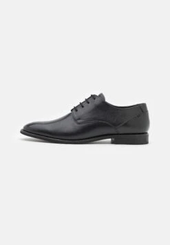 Pier One Leather - Zapatos Con Cordones - Black