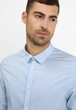 Pier One 2 Pack - Camisa Elegante - Light Blue/Dark Blue -Pier One Tienda 5ecc9a8b654d4ad789195b86f92aa59f