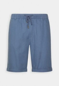 Pier One Linen Blend Drawcord Shorts- Shorts - Blue -Pier One Tienda 609305b411ae4fd897e85e7620e5b545