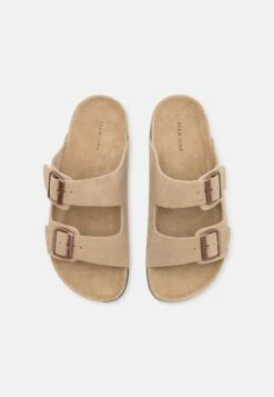 Pier One Leather Unisex - Pantuflas - Beige -Pier One Tienda 658db7c748df48419a27fd940a9ac1ce
