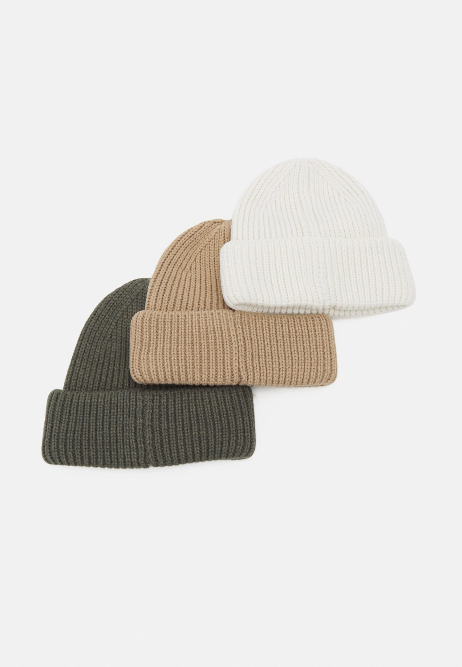 Pier One Unisex 3 Pack - Gorro - Beige/Green/White 3 Pier One Unisex 3 Pack - Gorro - Beige/Green/White - Imagen 2