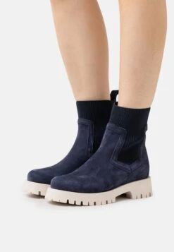 Pier One Leather - Botines Con Plataforma - Dark Blue