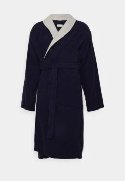 Pier One Shawl Towel Bathrobe - Albornoz -Dark Blue -Pier One Tienda 67f610d064e84b5daaa9a12f82d45b4b