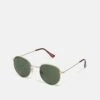 Pier One Unisex - Gafas De Sol - Gold-Coloured/Green -Pier One Tienda 836db2a5f2f344bea00e17573901ea9a