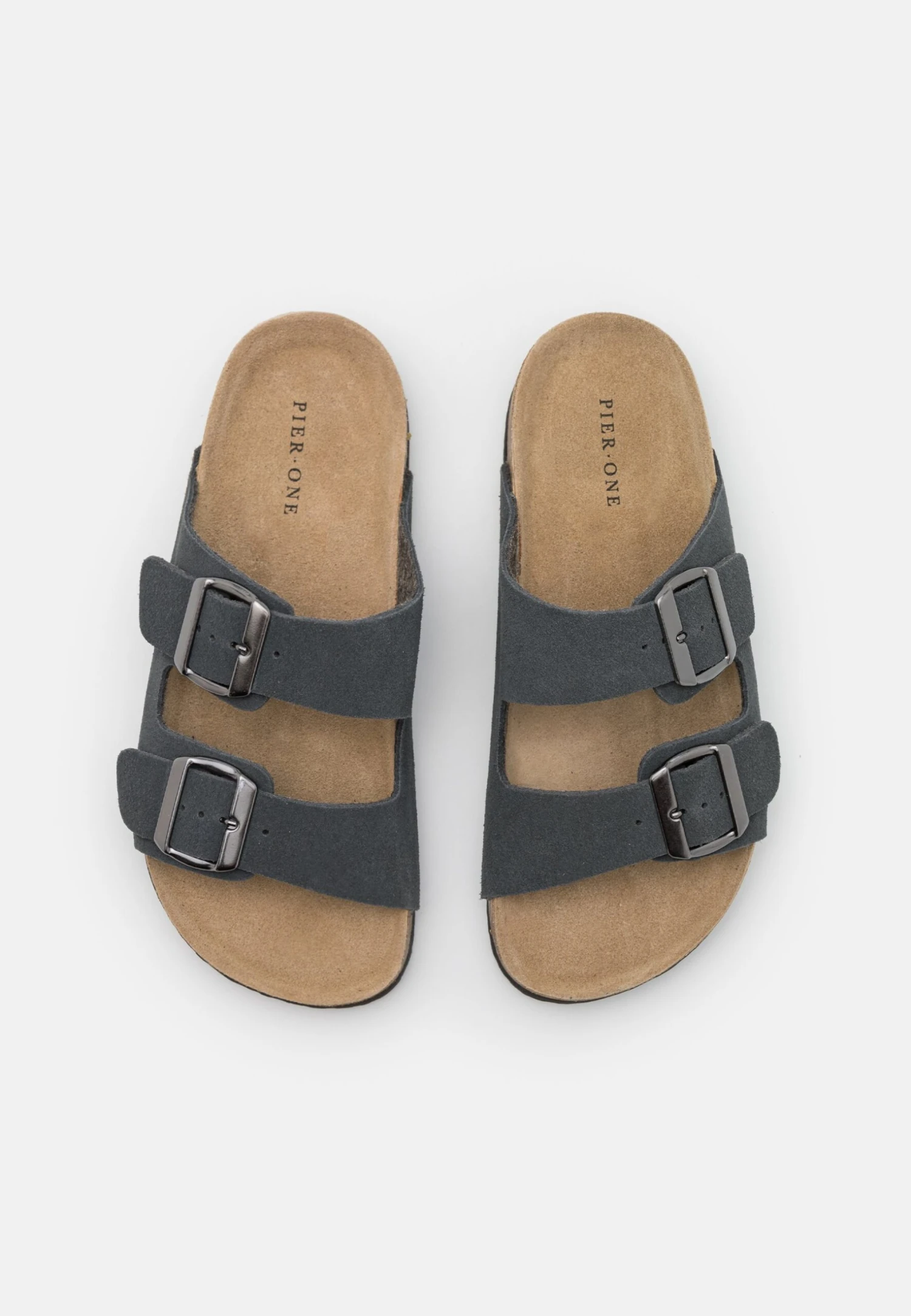 Pier One Leather Unisex - Pantuflas - Dark Grey 6 Pier One Leather Unisex - Pantuflas - Dark Grey - Imagen 4