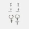 Pier One 3 Pack Unisex - Pendientes - Silver-Coloured -Pier One Tienda 91ff65dc2d62466d9aae0c3f60ce44b7