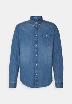 Pier One Denim Shirt - Camisa - Blue Denim