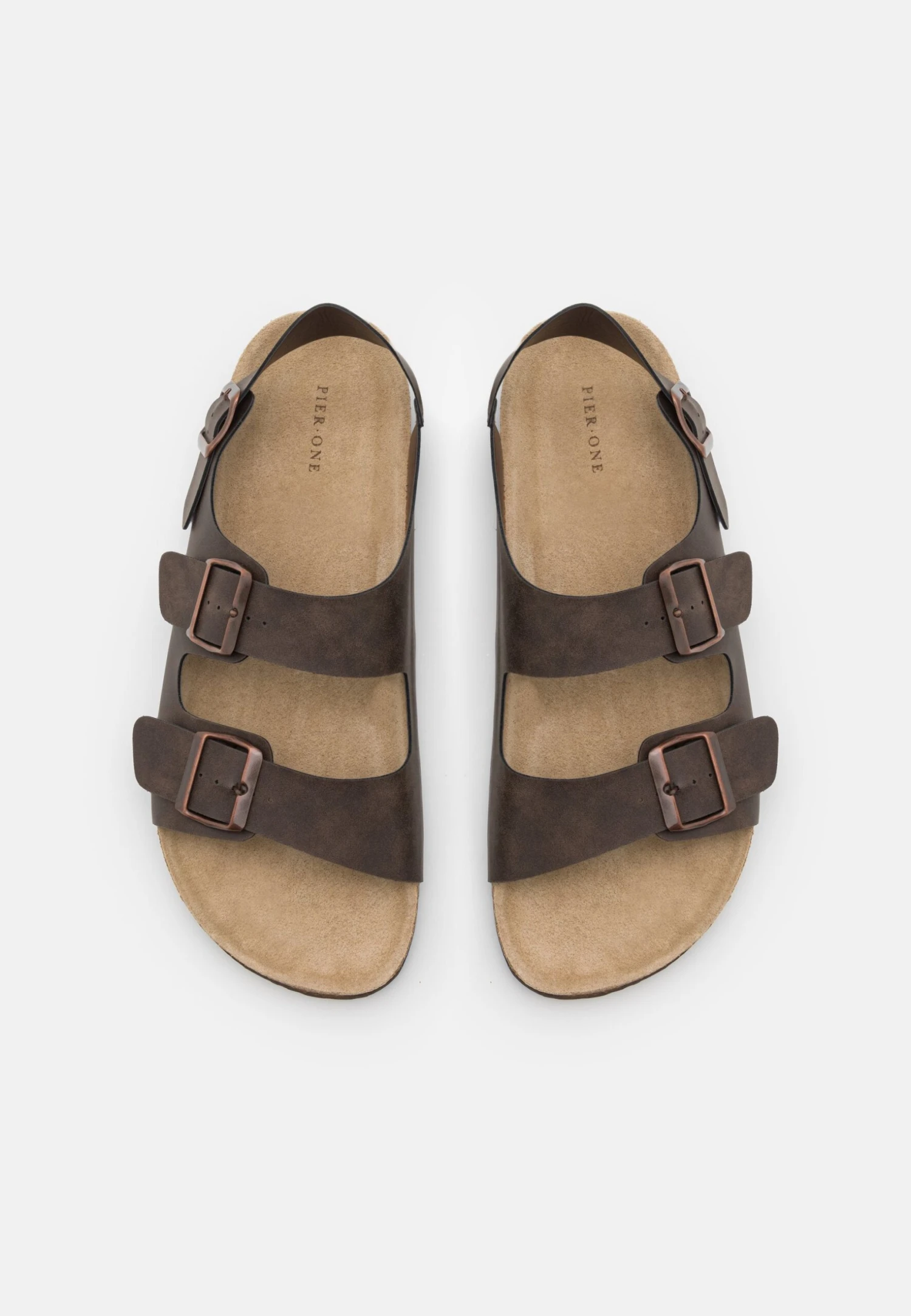 Pier One Unisex - Sandalias - Dark Brown 6 Pier One Unisex - Sandalias - Dark Brown - Imagen 4