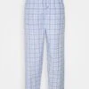 Pier One Pantalón De Pijama - Light Blue/White -Pier One Tienda b5ede060a480464880aa0ac8c576f7a6