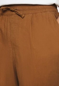 Pier One Drawcord Trousers Linen Blend - Pantalones - Brown -Pier One Tienda bedf8e1eb0ea4ab1b26ff4d546d32792