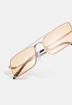 Pier One Unisex - Gafas De Sol - Silver-Coloured, Orange -Pier One Tienda c3e0b08b50694894a004abe5f6d7d7b9