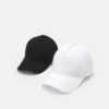 Pier One Unisex 2 Pack - Gorra - Black/White -Pier One Tienda c81afa5f2a2041ba9384bf535a217551