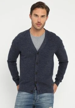 Pier One Chaqueta De Punto - Mottled Blue
