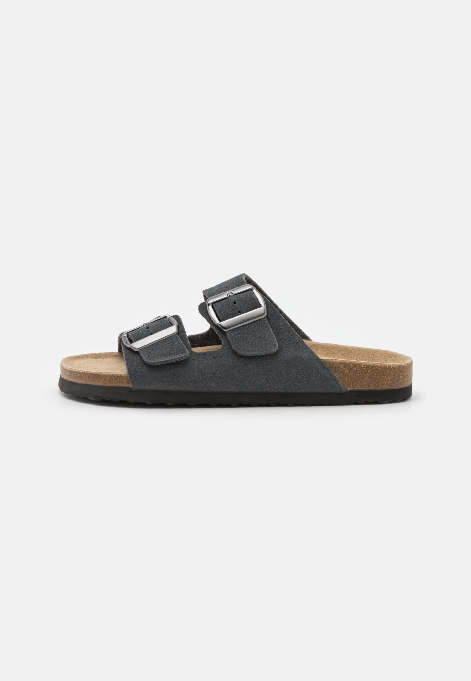 Pier One Leather Unisex - Pantuflas - Dark Grey 3 Pier One Leather Unisex - Pantuflas - Dark Grey