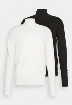 Pier One 2 Pack - Basic Turtleneck - Jersey De Punto - Black/White -Pier One Tienda ea94d1802d4340c59839e05fa41724c6