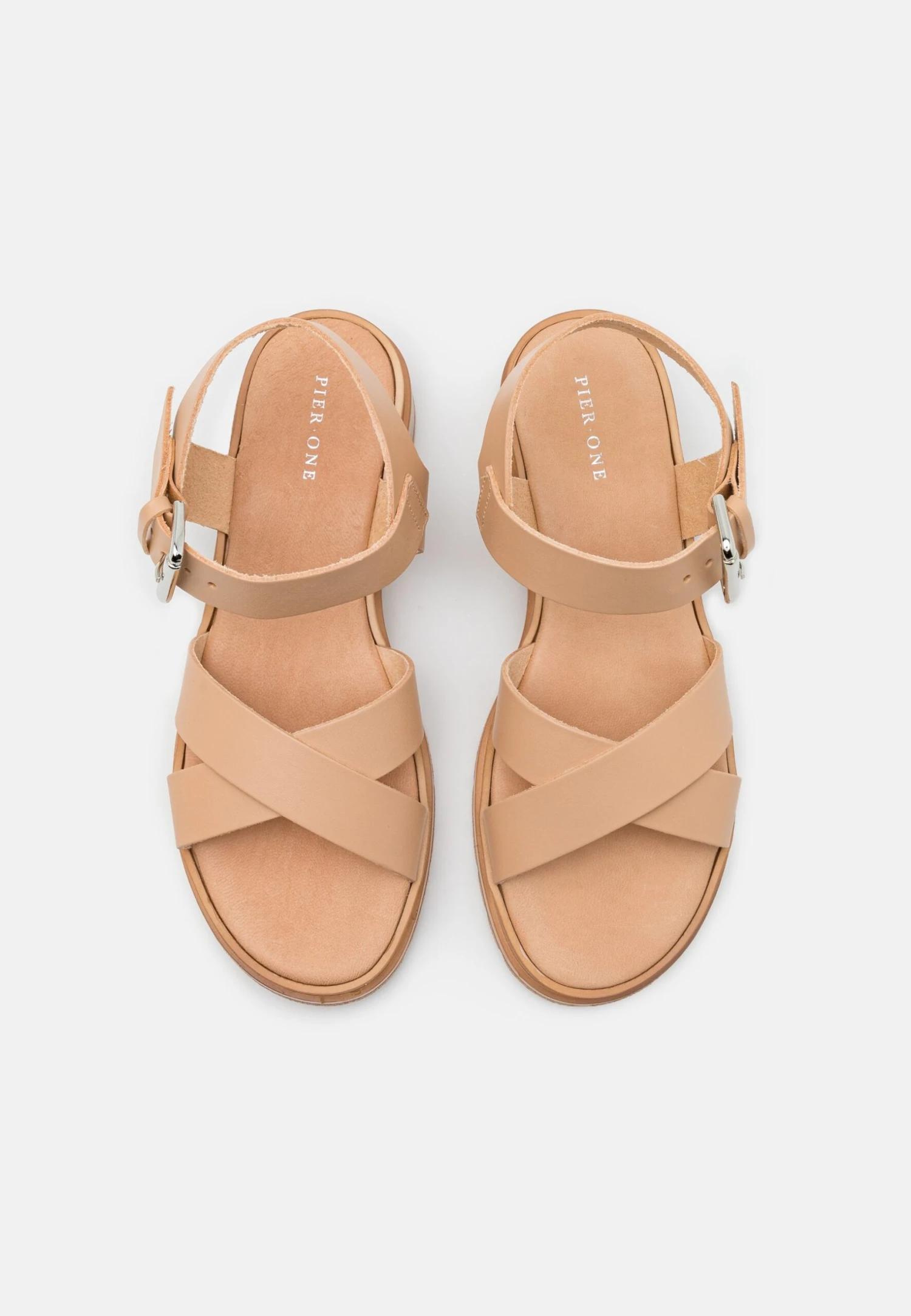Pier One Leather - Sandalias - Beige 8 Pier One Leather - Sandalias - Beige - Imagen 6
