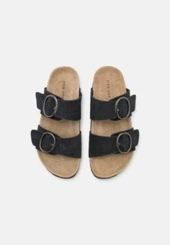 Pier One Leather - Sandalias Planas - Black -Pier One Tienda f762b063845c4843883c27c4f0d2172d