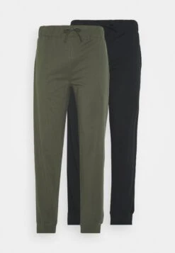 Pier One 2 Pack - Pantalón De Pijama - Black/Khaki -Pier One Tienda fceacdbd6c9c4aa79c27f8b710c32922