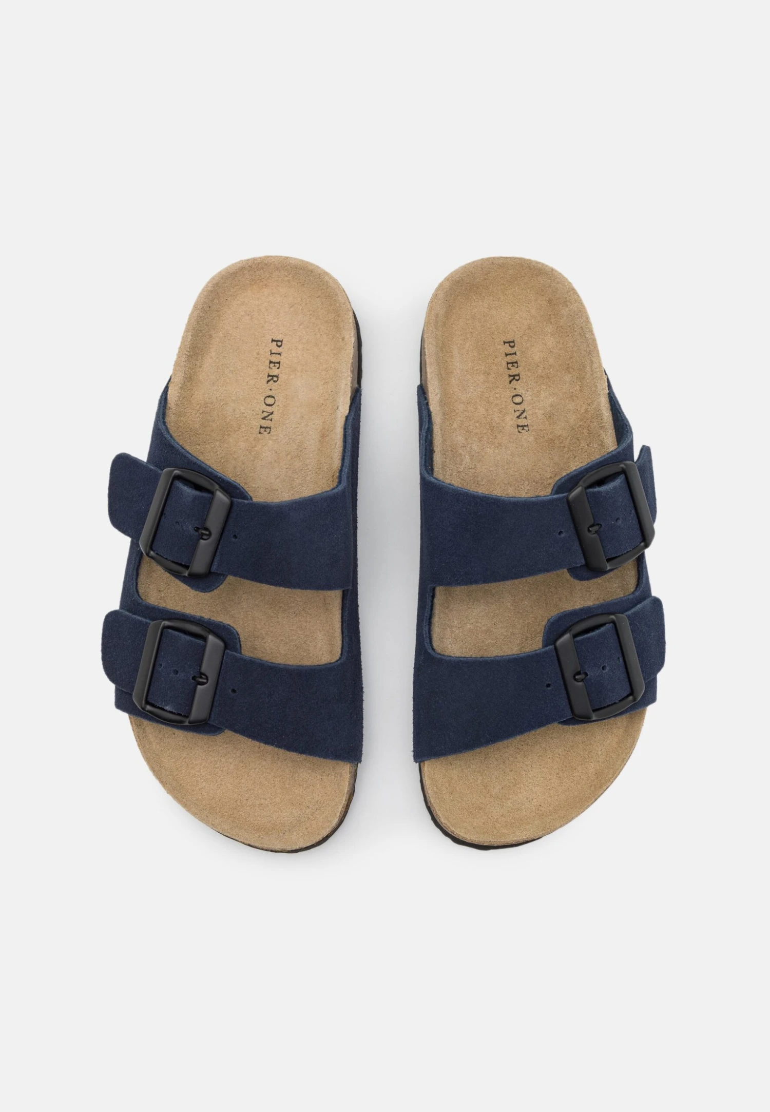 Pier One Leather Unisex - Pantuflas - Dark Blue 6 Pier One Leather Unisex - Pantuflas - Dark Blue - Imagen 4